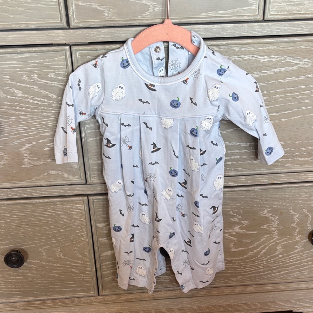 Spooky Ghost Print Kids Footie